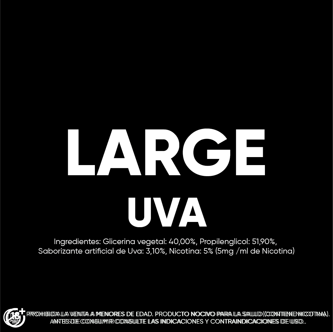 LARGE: Vapeador desechable
