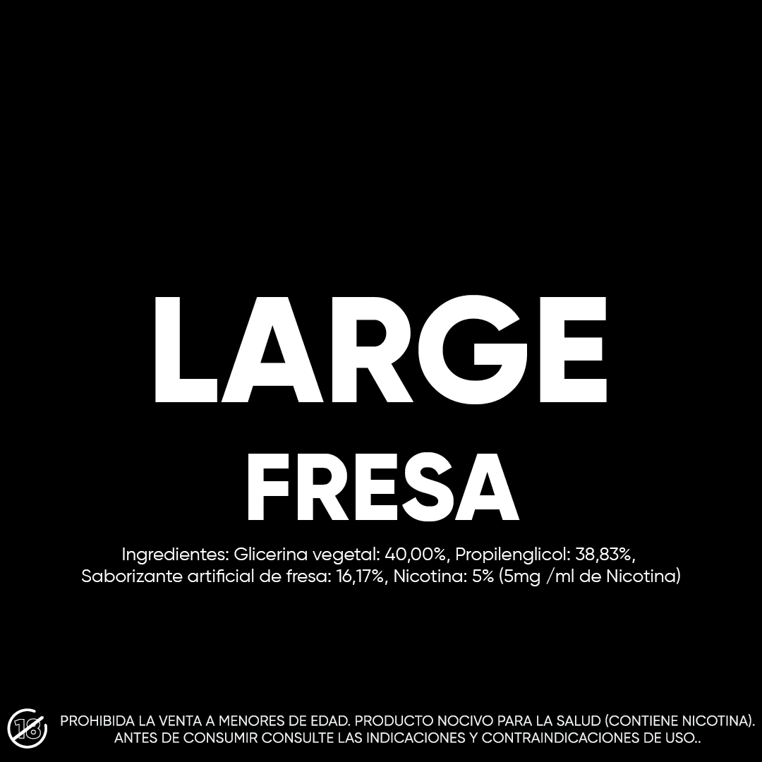 LARGE: Vapeador desechable