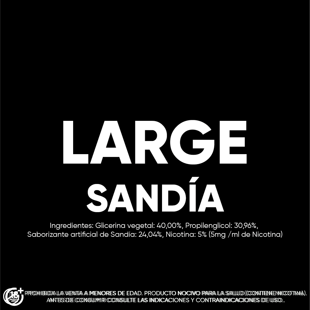 LARGE: Vapeador desechable