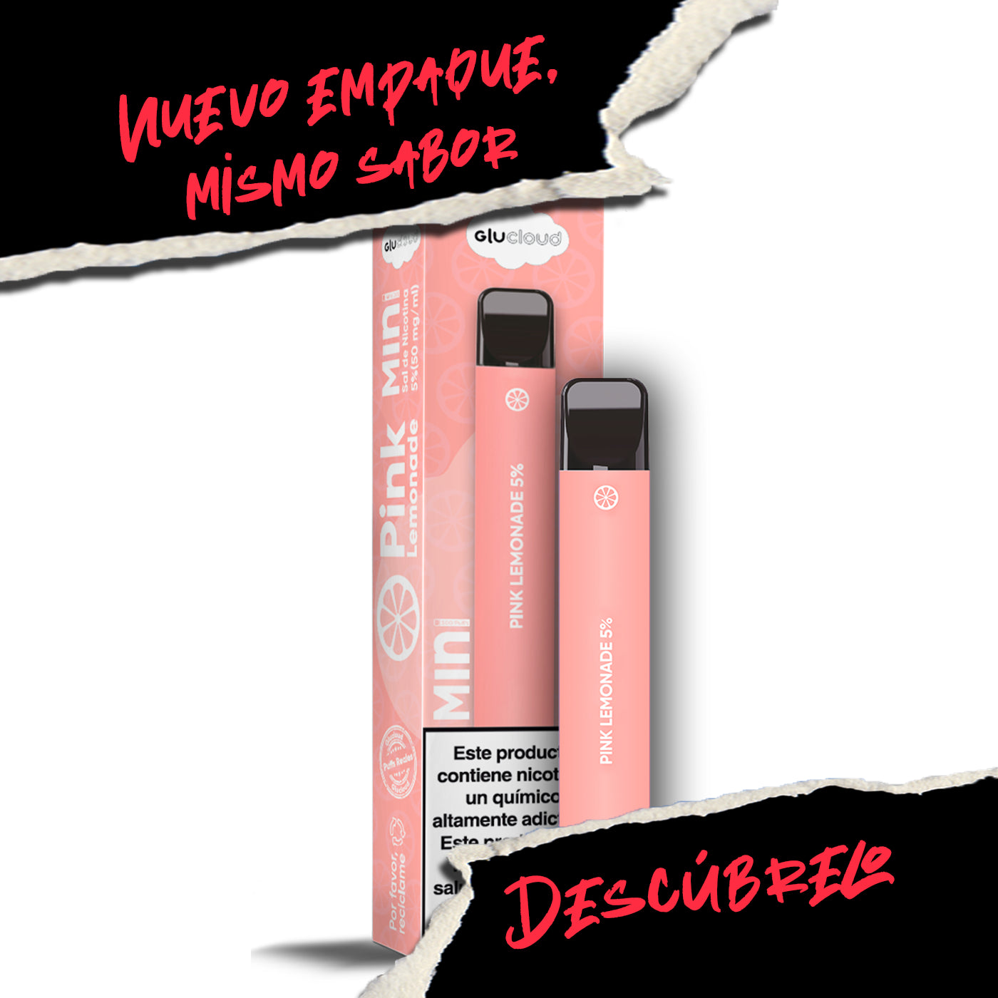 Glucloud Pink Lemonade Mini 5% Nicotina