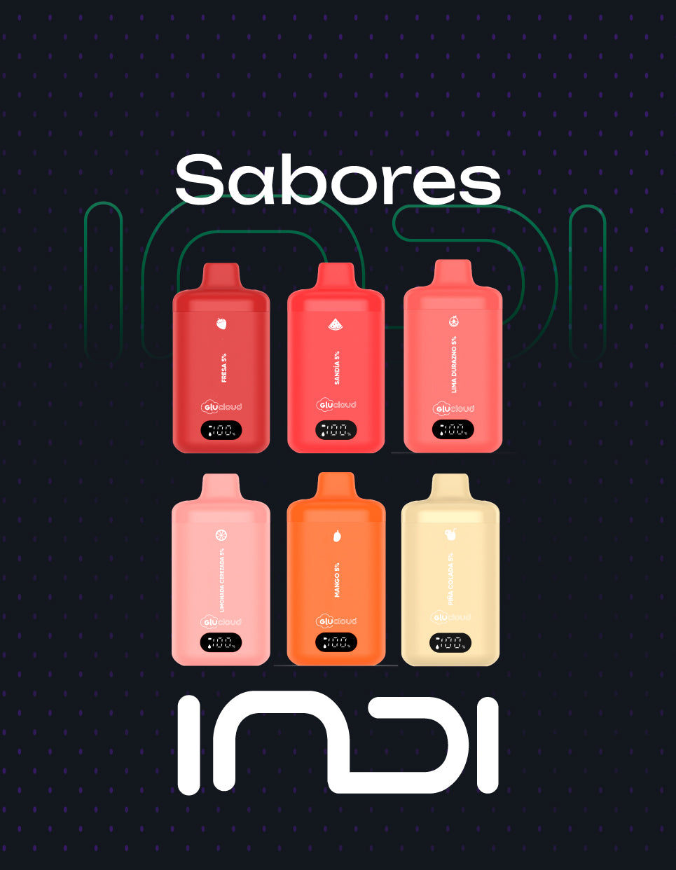 INDI: Vapeador desechable INDI: Vapeador desechable